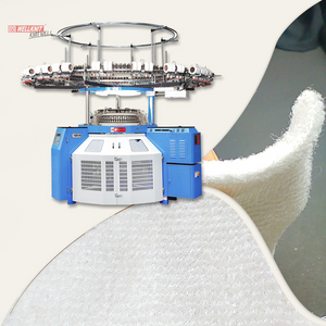 WELLKNIT PSSP 30-34 pouces Machine à tricoter circulaire à poils bouclés à deux côtés pour tissu éponge