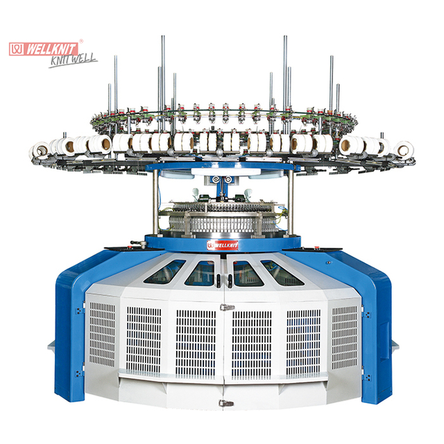 Machine à tricoter circulaire à largeur ouverte Interconvert simple