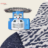 WELLKNIT SCMJ 18-38 pouces Machine à tricoter circulaire Jacquard informatisée Double pour tissu Jacquard