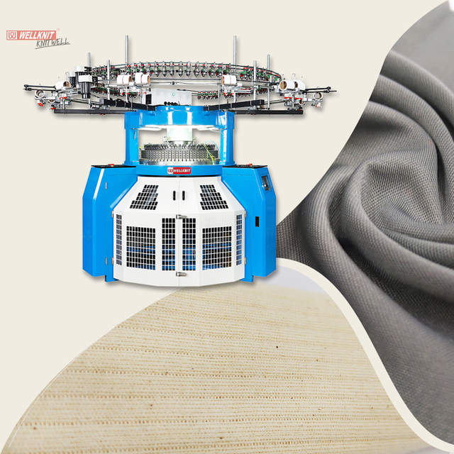 WELLKNIT G4R Machine à tricoter circulaire à double jersey côtelé et interlock professionnel de haute qualité