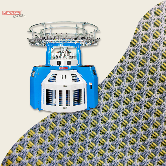 WELLKNIT SXWT2016 Machine à tricoter circulaire Jacquard à double transfert informatisé professionnel de haute qualité
