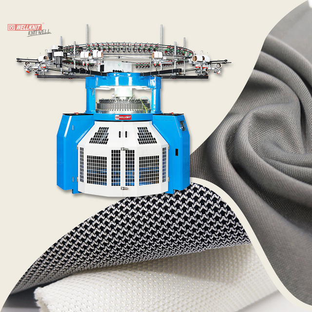 WELLKNIT S4R Machine à tricoter circulaire à double jersey interlock professionnel de haute qualité