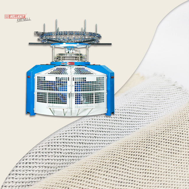 WELLKNIT EDFJ Machine à tricoter circulaire en polaire à trois fils à cadre haut professionnel de haute qualité 