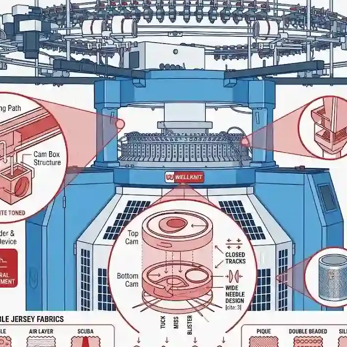 Types de machines à tricoter industrielles : explication des systèmes plats, circulaires, chaîne et jersey 