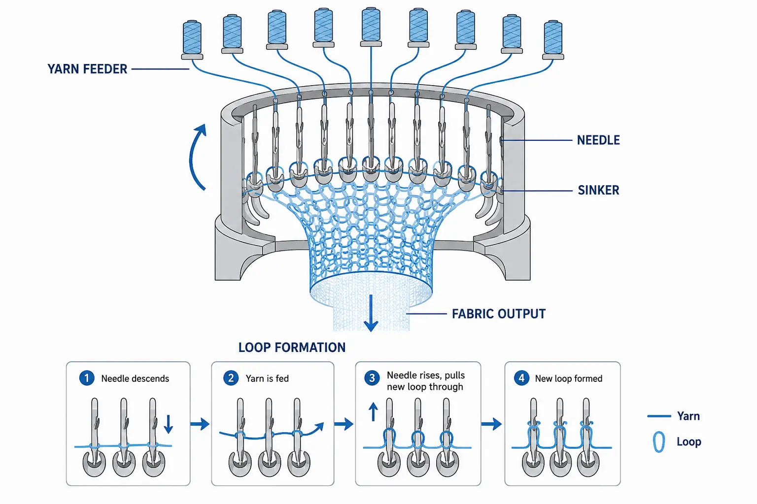 processus-machine-&agrave;-tricoter-circulaire