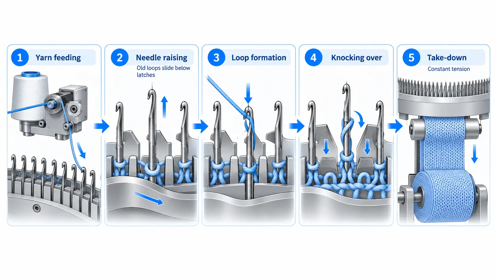 comment fonctionne une machine &agrave; tricoter circulaire &agrave; jauge fine.webp